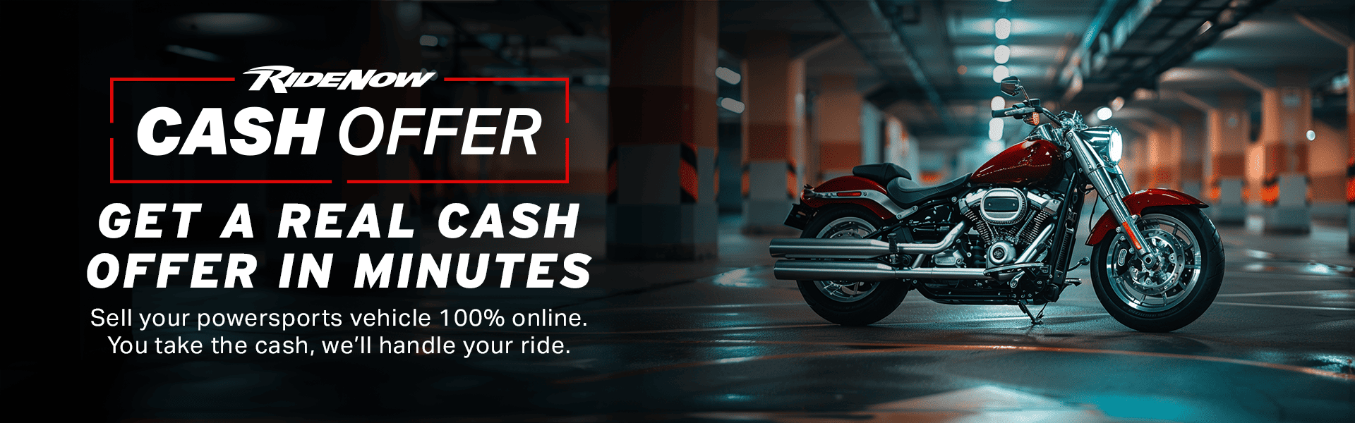 RideNow National Cash Offer Banner