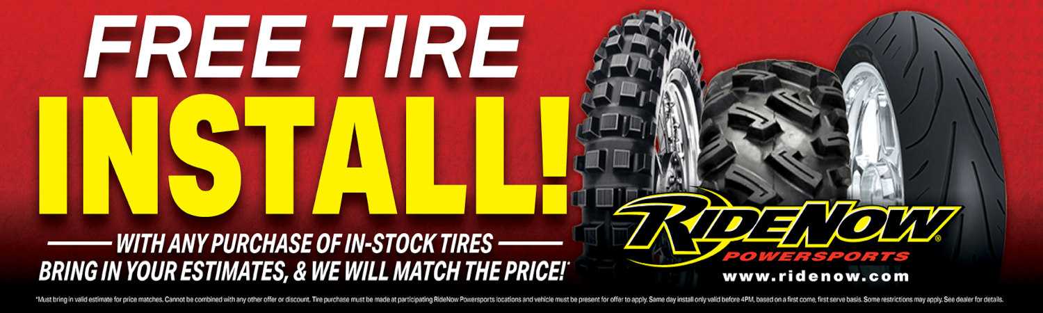 Free tire install!